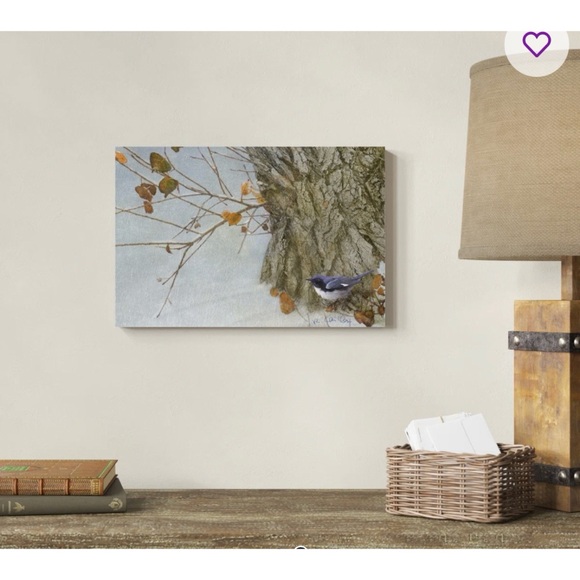 Other - 'Late Snow Warbler' Canvas Art by Chris Vest